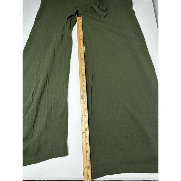 NWT No Boundaries Juniors’ Jumpsuit Olive Green Packets Wide Legs SzXL(15-17) - Picture 8 of 16